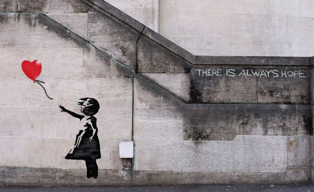 Banksy ilk defa görüntülendi Banksy ilk defa görüntülendi