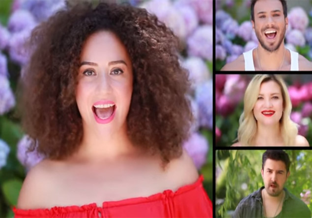 Eurovision'a katılan ekipteydi