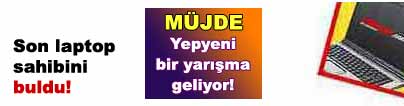 Bedava laptop sahibini buldu...