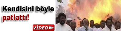 Kendini b�yle <font color="red">patlatt�!</font>