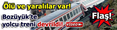 Bozüyük'te tren kazası