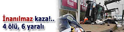 Otomobil otob�s dura��na dald�: 4 �l�