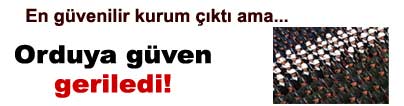 T�rkiye'de orduya g�ven geriledi