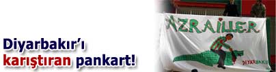 Diyarbak�r'� kar��t�ran pankart