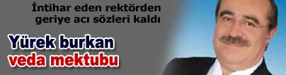 ��te Erzincan �niversitesi Rekt�r� B�y�kkasap'�n intihar mektubu: