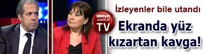 Ekranda y�z k�zartan kavga