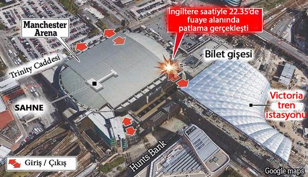 İngiltere'deki saldırıdan ilk fotoğraflar