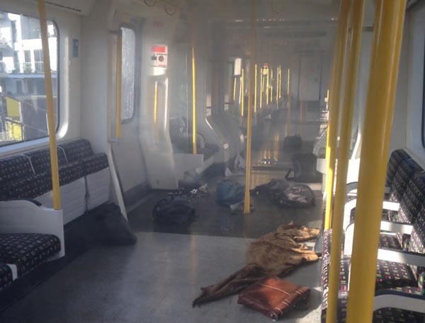 Görüntüler yayınlandı! Metrodaki patlama anı...