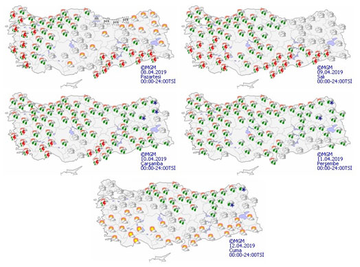 Türkiye genelinde yağışlı hava etkili olacak