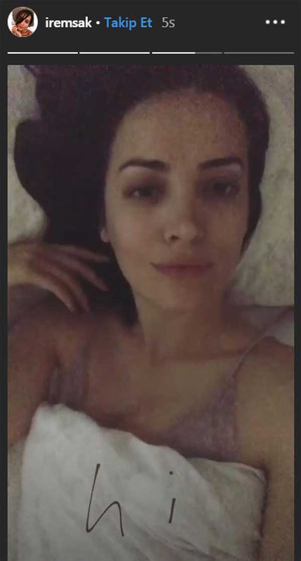 İrem Sak�tan yatak pozu Magazin Haberleri