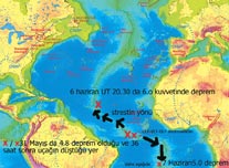 Uçağın düştüğü hatta 2 deprem daha