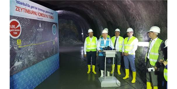 İstanbul'un İlk İçmesuyu Tüneli Yerli Teknoloji İle Yerin 60 Metre Altında Yapılıyor