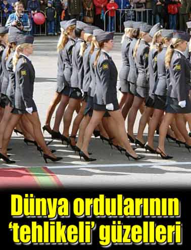 D�nya ordular�ndan kad�n askerler