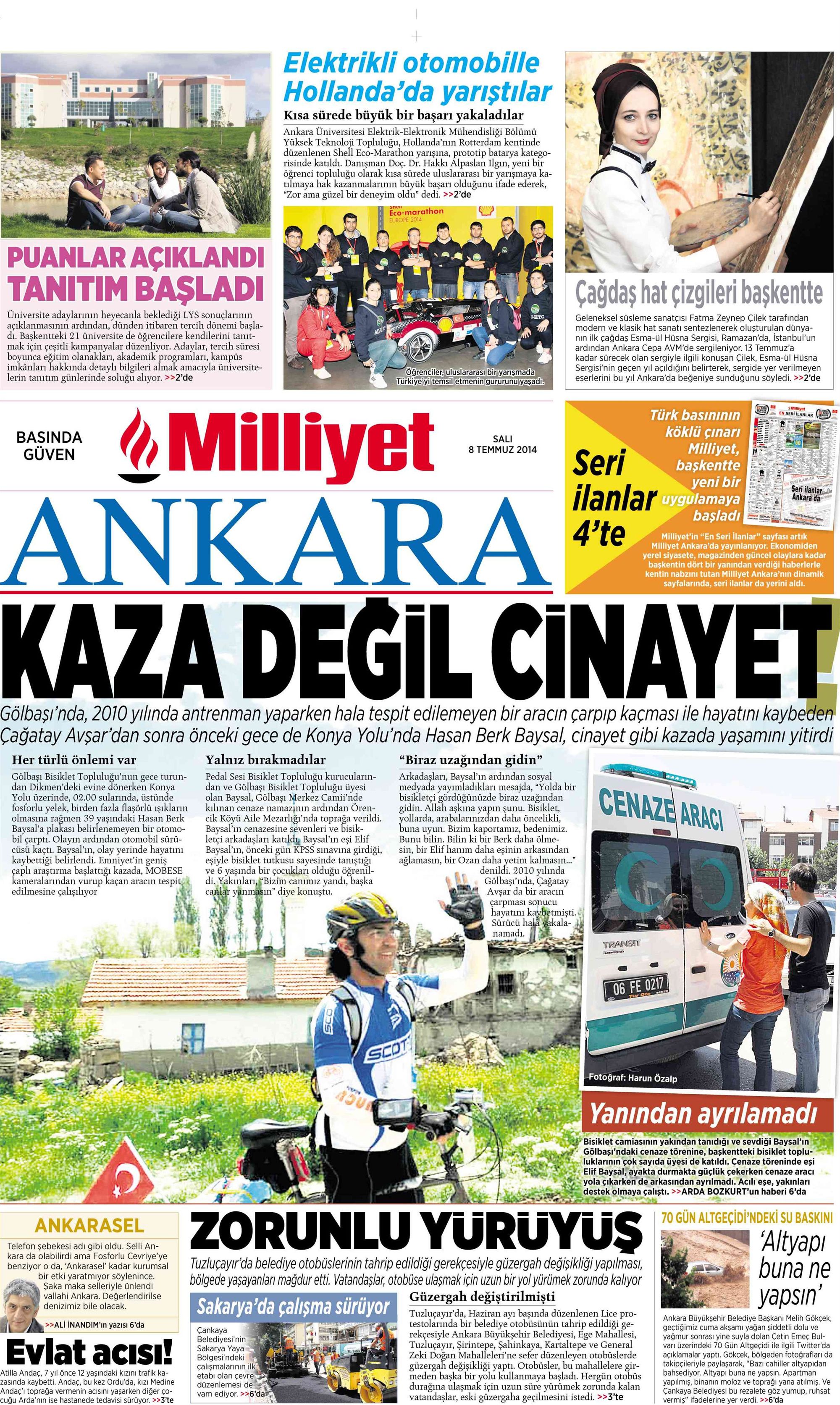 Ankara'da bisiklet yolları... ANK 