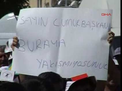 Gül ve Günay'a Hacıbektaş'ta protesto