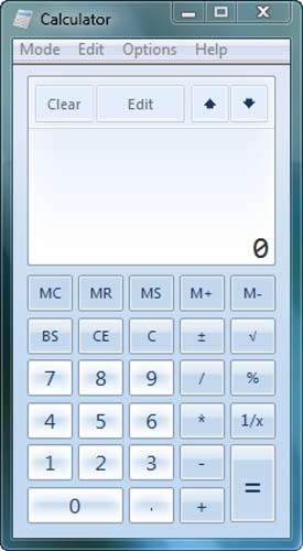 Приложение Калькулятор, уже давно входящий в стандартную поставку