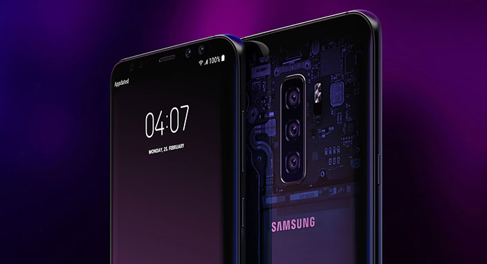 Samsung Galaxy S10'da ekran çerçevelerini inceltmek için ahizeyi ortadan kaldırabilir
