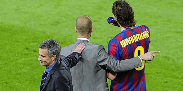 mourinho ibrahimovic guardiola