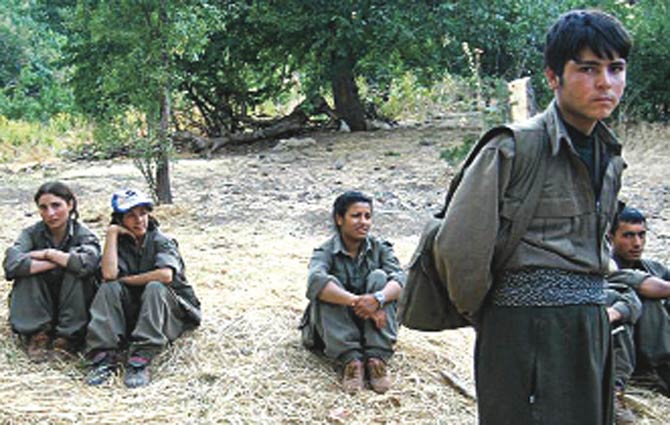 PKK kampındaki çocuklar