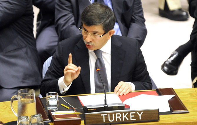 Dışişleri Bakanı Ahmet Davutoğlu BMde konuştu