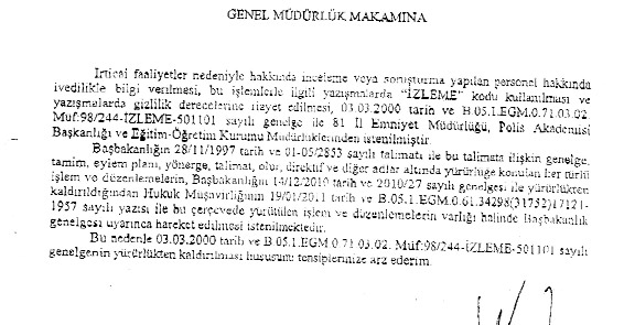 Emniyet artık ‘irticayı’ izlemiyor!