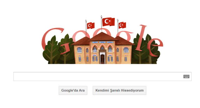 Google 29 Ekim Cumhuriyet Bayramı'nı unutmadı!