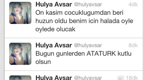 Hülya Avşar'dan 10 Kasım gafı