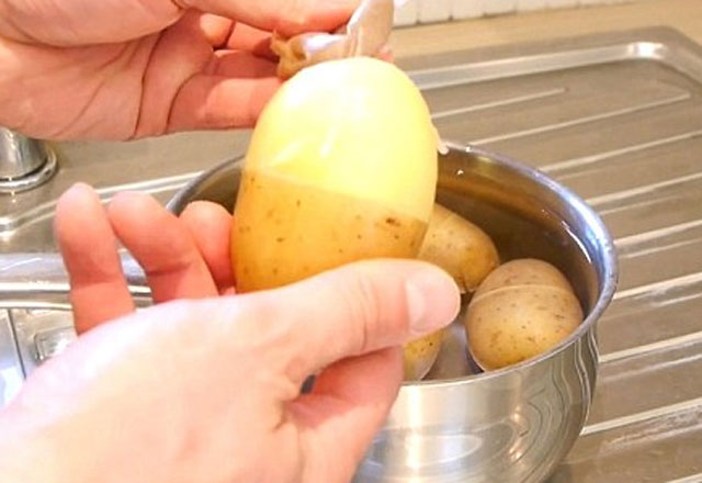 ruyada patates soymak