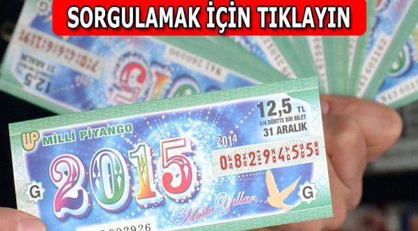 Milli Piyango sorgulama ekranı ve 2016 yılbaşı çekilişi sonuçları