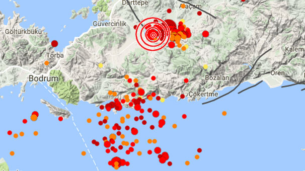 Son Dakika... Bodrum'da Deprem! Yine Sallandı... - Son Depremler - Son ...