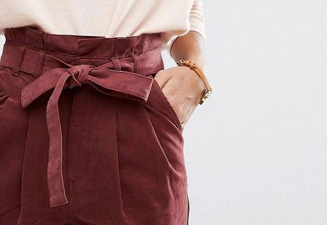 Trend alarmı Paper bag pantolon