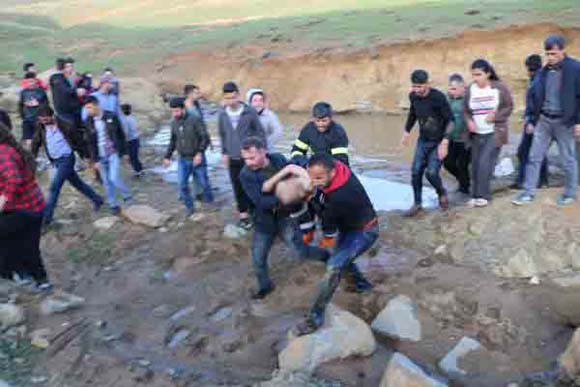 Kahreden olay! Kar sularÄ±ndan oluÅan gÃ¶let iki kuzene mezar oldu