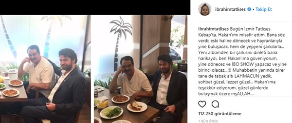 İbrahim Tatlıses'ten 'İbo Show' ve Hakan Taşıyan müjdesi