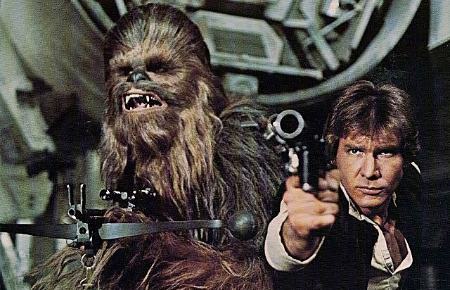 7. Star Wars filminde Chewbacca da var