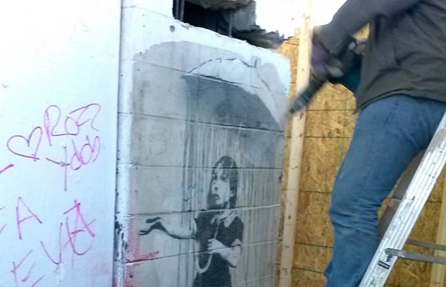 Banksy resmini çalmaya çalıştılar