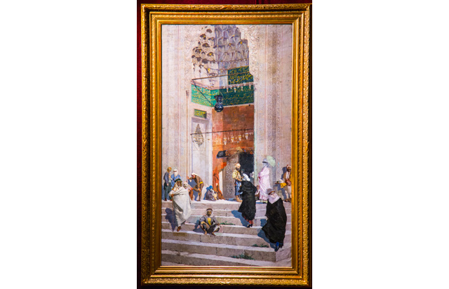 Örtünün altından çıkan Osman Hamdi tablosu