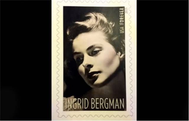 Ingrid Bergman’ın anısına posta pulu