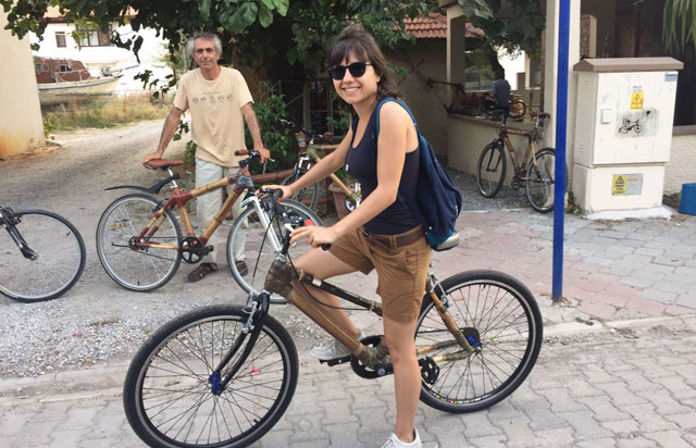 Bambu bisikletle dünya turu