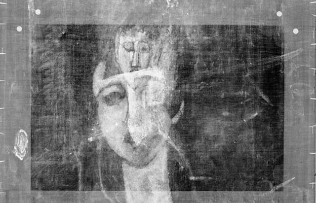 Modigliani tablosunun içinden gizli portre çıktı