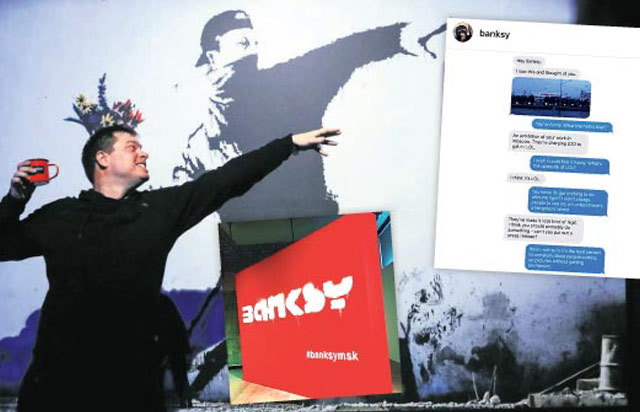 Banksy, sergisini Instagram’dan öğrendi