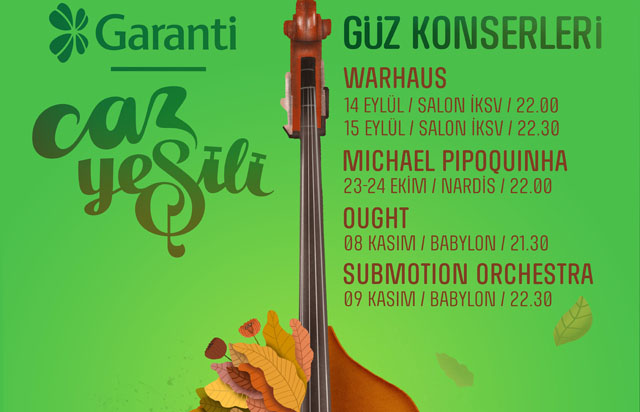 Garanti Caz Yeşili, Güz Konserleri ile sonbahara renk katacak