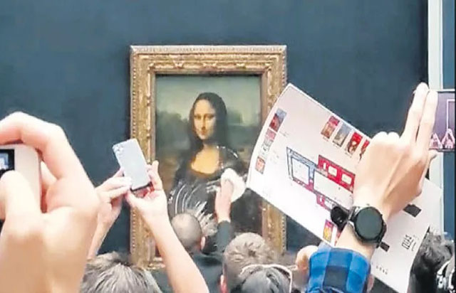 ‘Mona Lisa’ küresel ısınma mücadelesinde