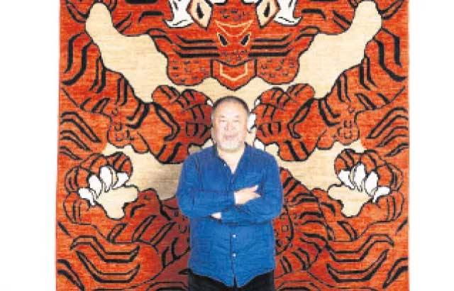 Ai Weiwei kaplanları halı ile kurtaracak