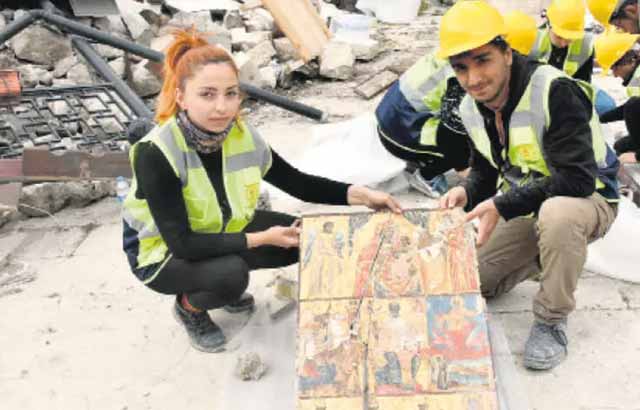 ‘Enkaz arkeolojisi’yle 288 eser kurtarıldı