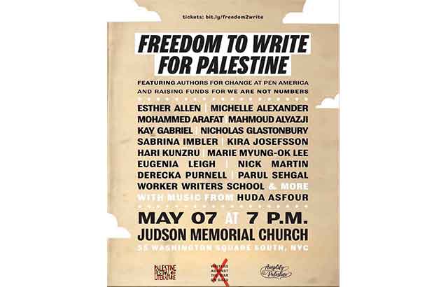 PEN Amerika’yı protesto eden yazarlardan alternatif Filistin etkinliği