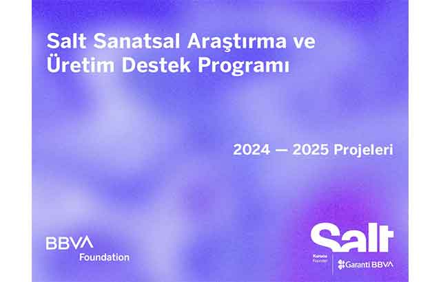 Salt Sanatsal Araştırma ve Üretim Destek Programı’ndan destek sürüyor