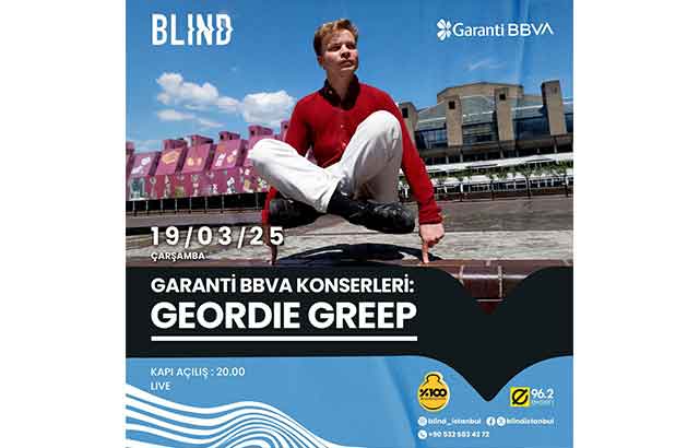 Geordie Greep, ilk konseri için İstanbul’da