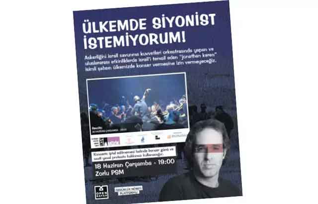 Müzik Festivali’nde İsrailli sanatçı iptali