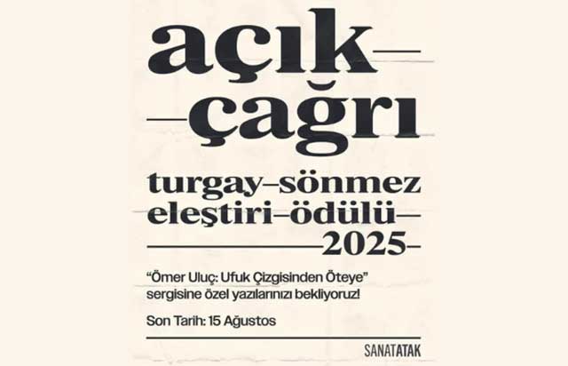 Turgay Sönmez Eleştiri Ödülü başvuruları bekliyor