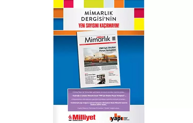 Milliyet Mimarlık Dergisi’nin 57. Sayısı Bayilerde!